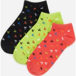 Skarpety stopki ze wzorem 3 pack - Zielony. Zielone skarpetki męskie Reserved, bez wzorów. Za 29,99 zł.