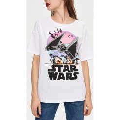 T-shirty damskie: T-shirt z nadrukiem star wars - Biały