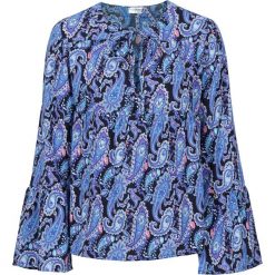 Bluzki damskie: Bluzka bonprix niebieski paisley