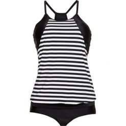 Tankini (2 części) bonprix czarno-biały. Czarne stroje kąpielowe damskie bonprix, bez wzorów. Za 129,99 zł.