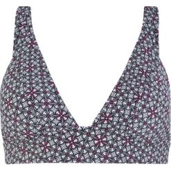 Biustonosz bikini bustier bonprix czarno-biały z nadrukiem. Czarne stroje kąpielowe damskie bonprix, z nadrukiem. Za 74,99 zł.