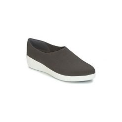 Tenisówki FitFlop LOAFER/MOC. Szare trampki i tenisówki damskie marki FitFlop, bez wzorów, bez zapięcia. Za 279,20 zł.