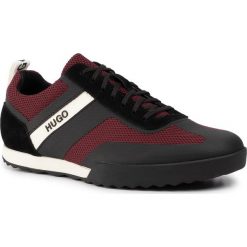 Sneakersy HUGO - Matrix 50407638 10216494 01 Dark Red 601. Czerwone sneakersy męskie HUGO, bez zapięcia. W wyprzedaży za 519,00 zł.