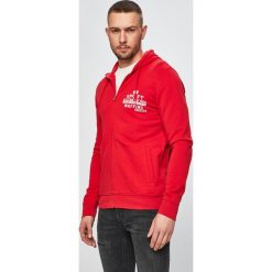 Napapijri - Bluza. Czerwone bluzy męskie Napapijri, xl, z nadrukiem, z bawełny, z kapturem, bez rękawów, z kapturem. W wyprzedaży za 339,90 zł.