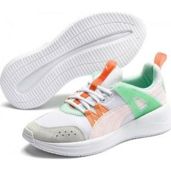 Puma tenisówki damskie Nuage Run Cage 38 biały/zielony. Zielone buty sportowe damskie Puma, bez wzorów, bez zapięcia. Za 329,00 zł.