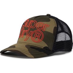 Czapka z daszkiem SUPERDRY - Lineman Trucker M9010003A Green Camo FDT. Czarne czapki męskie Superdry, bez wzorów, z bawełny. Za 129,00 zł.