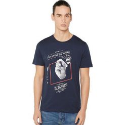 Jack&Jones Męska koszulka Zine Tee Ss Crew Neck Total Eclipse Slim (rozmiar S). Koszulki męskie Jack&Jones, s, bez wzorów, bez kołnierzyka, bez rękawów. W wyprzedaży za 44,00 zł.