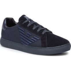Sneakersy EMPORIO ARMANI - X4X279 XM035 C128 Navy/T.Eclipse/T.Ecl. Niebieskie sneakersy męskie Emporio Armani, bez zapięcia. Za 819,00 zł.