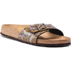 Klapki BIRKENSTOCK - Madrid BS 1016899 Python Brown. Pomarańczowe klapki damskie Birkenstock, bez wzorów, ze skóry ekologicznej, bez obcasa. Za 269,00 zł.