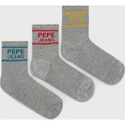 Pepe Jeans - Skarpetki Mandie (3-pack). Szare skarpetki damskie Pepe Jeans, bez wzorów. Za 79,90 zł.