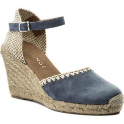 Espadryle EVA MINGE - Cerceda 3C 18MJ1372393ES 213. Niebieskie espadryle damskie marki Eva Minge, bez wzorów, z zamszu, bez obcasa, na obcasie. W wyprzedaży za 219,00 zł.