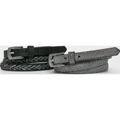 Medicine - Pasek Vintage Revival (2-pack). Szare paski damskie marki MEDICINE, w paski, ze skóry ekologicznej, vintage. W wyprzedaży za 29,90 zł.
