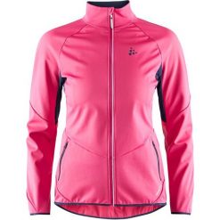 Craft Kurtka Damska Glide Różowa L. Różowe kamizelki damskie Craft, l, w paski, bez kaptura, narciarskie. W wyprzedaży za 299,00 zł.