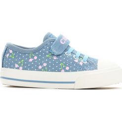 Niebieskie Trampki Lovely Cherry. Czerwone buty dziewczęce sportowe Born2be, z materiału, z okrągłym noskiem. Za 39,99 zł.