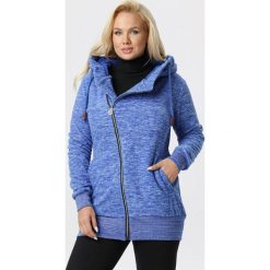 Niebieska Bluza Penelin. Niebieskie bluzy damskie Born2be, xl, bez wzorów, bez rękawów, bez kaptura. Za 99,99 zł.