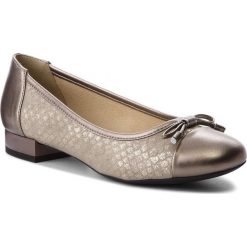 Baleriny GEOX - D Wistrey F D724GF 0PVNF C5K9H Cream/Lead. Pomarańczowe klasyczne baleriny damskie Geox, bez wzorów, ze skóry ekologicznej, bez obcasa, na płaskiej podeszwie. W wyprzedaży za 239,00 zł.