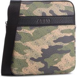Saszetka GUESS - City Logo HM6657 POL92 CMO. Zielone torby męskie skórzane Guess, z aplikacjami, ze skóry ekologicznej, młodzieżowe. W wyprzedaży za 209,00 zł.