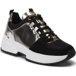 Sneakersy MICHAEL MICHAEL KORS - Cosmo Trainer 43F9CSFS1M Blk/Gun. Szare półbuty damskie MICHAEL Michael Kors, na co dzień, bez wzorów, ze skóry ekologicznej, bez obcasa, na płaskiej podeszwie, bez zapięcia. Za 839,00 zł.