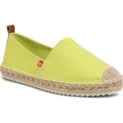 Espadryle BIG STAR - FF274A506 Neon Yellow. Żółte espadryle damskie BIG STAR, na co dzień, bez wzorów, z tworzywa sztucznego, retro, bez obcasa, na płaskiej podeszwie, bez zapięcia. Za 99,00 zł.