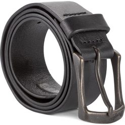Pasek Męski WRANGLER - Magnetic Belt W0273U101 85 Black. Czarne paski męskie Wrangler, w paski, ze skóry. W wyprzedaży za 149,00 zł.