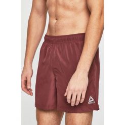Reebok - Szorty. Brązowe spodenki sportowe męskie Reebok, m, bez wzorów, z poliesteru, sportowe. W wyprzedaży za 79,90 zł.