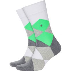 Skarpety BURLINGTON NEON CLYDE. Niebieskie skarpetki męskie Burlington, bez wzorów, z dzianiny. Za 70,00 zł.