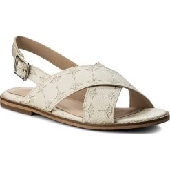 Sandały JOOP! - Liliana 4140003983 Offwhite 101. Białe klapki damskie JOOP!, bez wzorów, ze skóry ekologicznej, bez obcasa, na obcasie. W wyprzedaży za 319,00 zł.