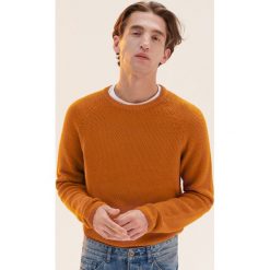 Sweter z raglanowym rękawem - Żółty. Żółte swetry klasyczne męskie marki Reserved, l. Za 99,99 zł.