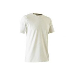 Koszulka Gym & Pilates Douario 500 męska. Białe koszulki męskie marki Adidas, s, bez wzorów, z elastanu, bez kołnierzyka, bez rękawów. W wyprzedaży za 74,99 zł.