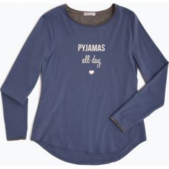 Marie Lund - Damska koszulka od piżamy, niebieski. Niebieskie piżamy damskie marki Marie Lund, l, z napisami, z dżerseju. Za 49,95 zł.