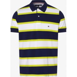 Tommy Hilfiger - Męska koszulka polo, niebieski. Niebieskie koszulki męskie TOMMY HILFIGER, xl, z haftami, z bawełny, polo, bez rękawów. Za 399,95 zł.
