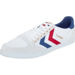 Hummel SLIMMER STADIL Tenisówki i Trampki red/white. Białe tenisówki damskie Hummel, ze skóry. Za 249,00 zł.
