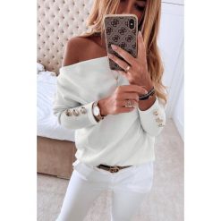 Biała bluzka ARGENTINA WHITE. Białe bluzki damskie Biała bluzka ARGENTINA WHITE, s, bez wzorów, eleganckie, bez kołnierzyka, bez rękawów. W wyprzedaży za 69,00 zł.