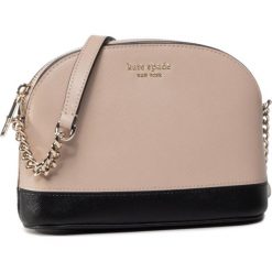 Torebka KATE SPADE - Spemcer Small Dome Crossbody PWRU7850 Warm Beige/Black 195. Brązowe listonoszki damskie Kate Spade, bez wzorów, ze skóry, bez dodatków. W wyprzedaży za 549,00 zł.