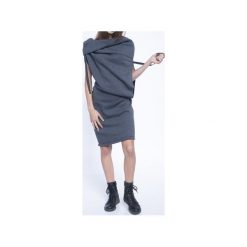 CHECK - IN TUBE 2in1. Szare sukienki damskie Unknown style, s, bez wzorów, z bawełny, z kominem, bez rękawów, długie. Za 630,00 zł.