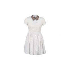 Sukienki krótkie Manoush PLUMETIS STRASS. Białe sukienki mini damskie marki Manoush, z krótkim rękawem, krótkie. Za 1392,30 zł.