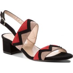 Sandały SERGIO BARDI - Fabro SS127358818SG 832. Czarne klapki damskie Sergio Bardi, bez wzorów, ze skóry, bez obcasa, na obcasie. W wyprzedaży za 189,00 zł.