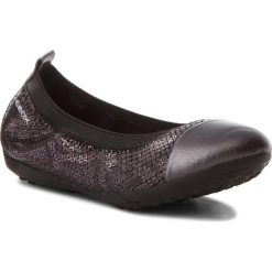 Baleriny GEOX - J Piuma Bal B J62B0B 0TNNF C9999 S Black. Czarne baleriny dziewczęce Geox, z zamszu. W wyprzedaży za 159,00 zł.