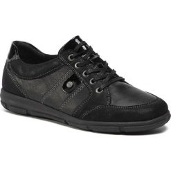 Półbuty GO SOFT - WI16-FERIA-02 Black. Czarne półbuty damskie GO SOFT, bez wzorów, ze skóry ekologicznej, bez obcasa, na płaskiej podeszwie, bez zapięcia. Za 159,99 zł.