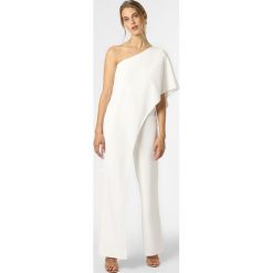 Apriori - Kombinezon damski, beżowy. Brązowe kombinezony damskie Apriori, bez wzorów, eleganckie, z asymetrycznym kołnierzem, bez rękawów. Za 349,95 zł.