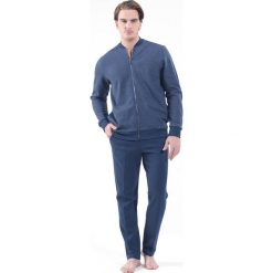 Męski komplet domowy Blackspade Blue. Niebieskie szlafroki męskie Blackspade, m, bez wzorów, z dzianiny, bez rękawów. Za 243,34 zł.