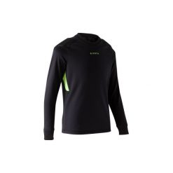 Koszulka bramkarska F100. Czarne t-shirty damskie KIPSTA, z materiału. Za 49,99 zł.