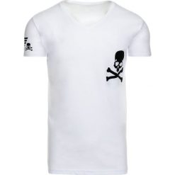 T-shirty męskie z nadrukiem: T-shirt męski z nadrukiem biały (rx1920)