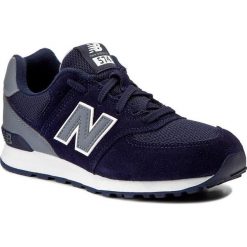 Sneakersy NEW BALANCE - KL574CWP Granatowy. Niebieskie półbuty dziewczęce New Balance, na sznurówki. W wyprzedaży za 199,00 zł.