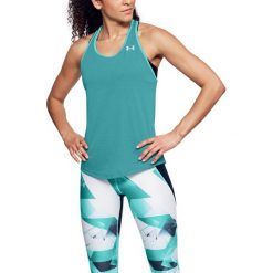 Under Armour Koszulka damska Threadborne Swyft Racer turkusowa r. M (1318420-796). Czarne bluzki damskie marki Babell, xl. Za 109,95 zł.