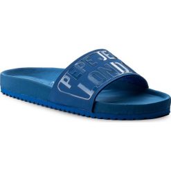 Klapki PEPE JEANS - Bio Royal Block L PLS90349 Electric Blu 554. Niebieskie klapki damskie Pepe Jeans, bez wzorów, z jeansu, bez obcasa. W wyprzedaży za 119,00 zł.