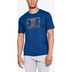 Under Armour Boxed Sportstyle Koszulka Niebieski. Niebieskie podkoszulki męskie Under Armour, xxl, z nadrukiem, z bawełny, bez kołnierzyka, z krótkim rękawem, krótkie. Za 128,95 zł.