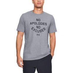 Under Armour No Apologies Koszulka Szary. Szare podkoszulki męskie Under Armour, m, z haftami, z bawełny, z krótkim rękawem. Za 137,95 zł.