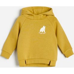 Bluza z kapturem - Beżowy. Brązowe bluzy męskie Reserved, bez wzorów, z kapturem, bez rękawów, z kapturem. Za 49,99 zł.