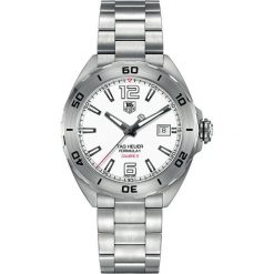 PROMOCJA ZEGAREK TAG HEUER Formula One WAZ2114.BA0875. Białe zegarki męskie marki TAG HEUER, ze stali. W wyprzedaży za 4890,00 zł.